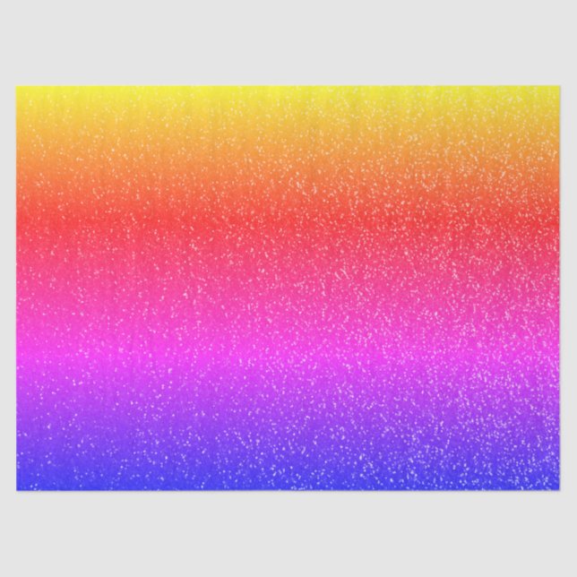 Glitzer-Rainbow-Textur-Dekoupage-Gewebe Seidenpapier (Vorderseite)