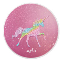 Glitzer Rainbow Unicorn Keramik Knoblauch