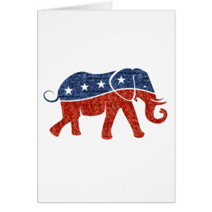 Glitzer-republikanischer Elefant