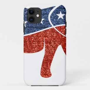 Glitzer-republikanischer Elefant iPhone 11 Hülle