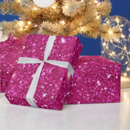 Glitzer Rosa Geschenkpapier