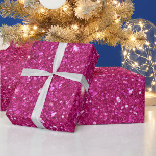 Glitzer Rosa Geschenkpapier