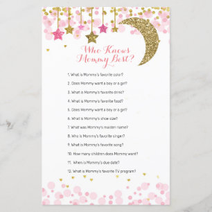 Glitzer Rosa Mond Wasserfarbe, die Mommy Best kenn