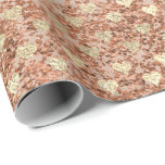 Glitzer Rosa Rose Gold Kristalle Shiny Glam Geschenkpapier<br><div class="desc">Glam und Chic Delicate Wrapping Paper FlorenceK Design</div>