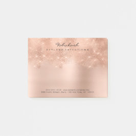 Glitzer Rosa Rose Gold Pulver Minimal Post-it Klebezettel