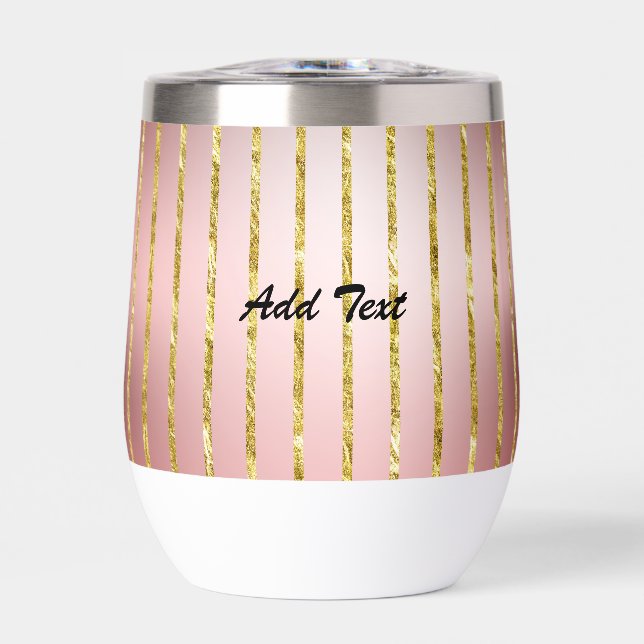 Glitzer Rose Gold Hinzufügen von Text (Vorderseite)