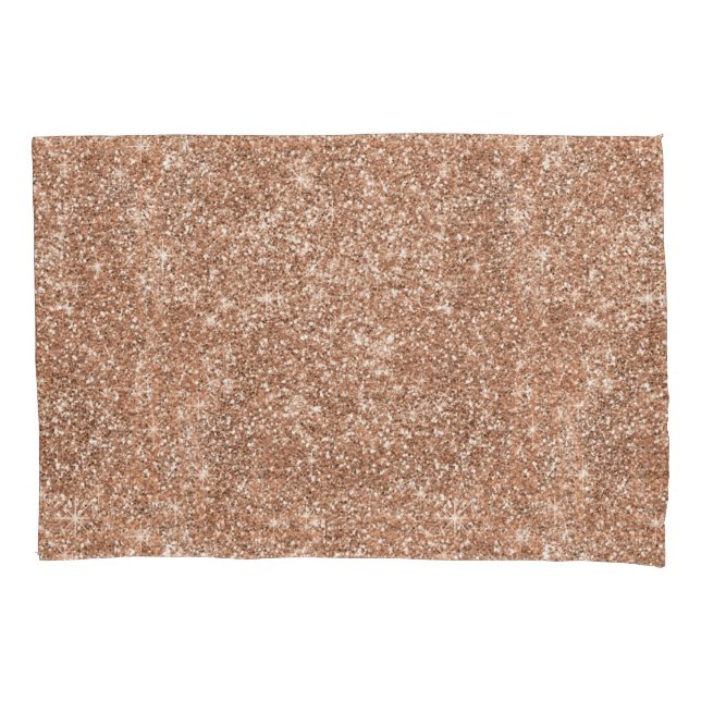 Glitzer-Rosen-Goldwasser-Flasche Kissenbezug (Vorderseite)