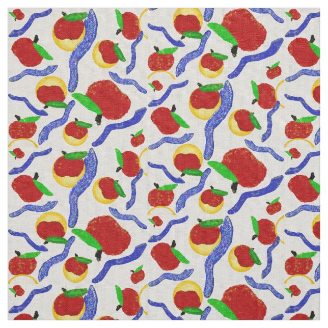 Glitzer Rosh Hashanah schießt Äpfel und Honig Stoff (Muster)