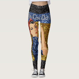 Glitzer rostig die Leggings