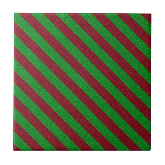 Glitzer Rot und Grün Fliese (Vorderseite)
