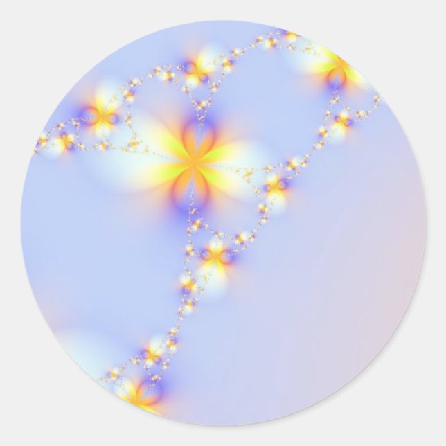 Glitzer Runder Aufkleber (Vorderseite)