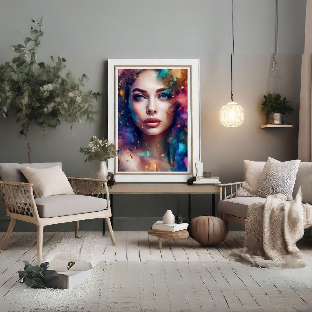 Glitzer Sally Abstrakt Art Poster (Glitter Sally Abstract Art Poster)