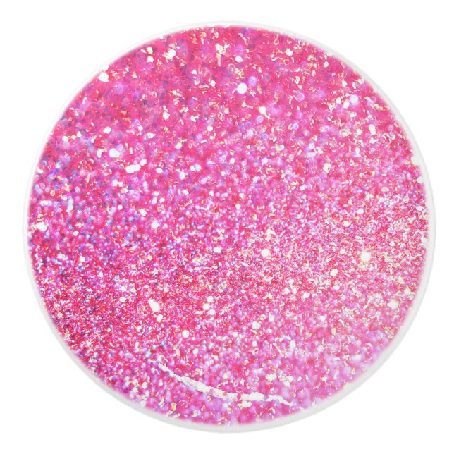 Glitzer-Schein-Diamant Keramikknauf (Vorderseite)