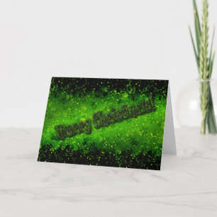 Glitzer schimmert grüne Konfetti glänzt Weihnachte Karte
