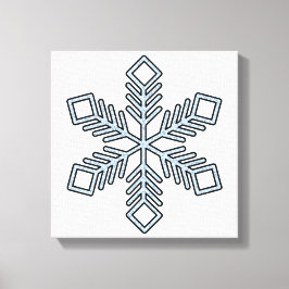 Glitzer-Schneeflocke - Babyblaue Äste Leinwanddruck