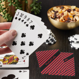 Glitzer Schwarze und Rote Imitate Spielkarten