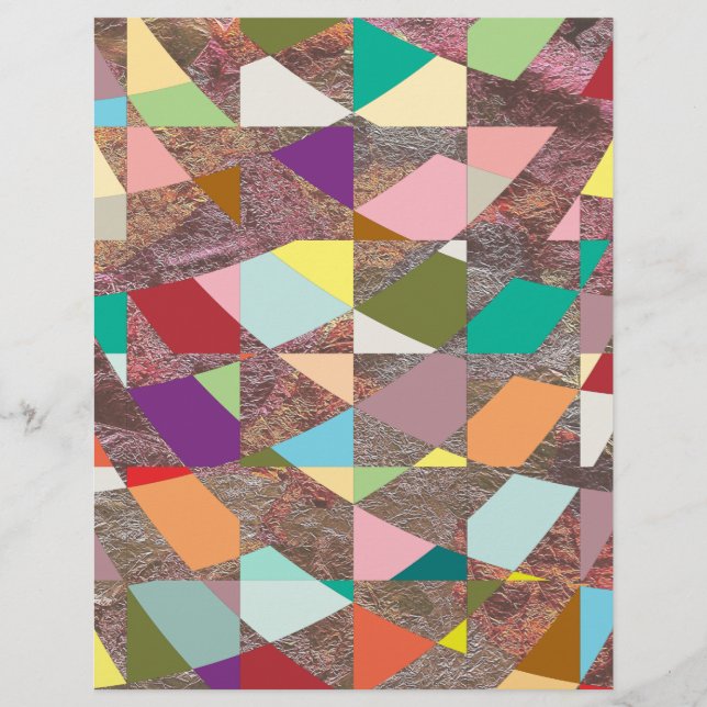 Glitzer-Scrapbook-Papier für abstrakte Farben (Vorderseite)