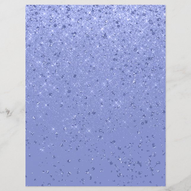 Glitzer Shimmer Paper Blue Scrapbook (Vorderseite)