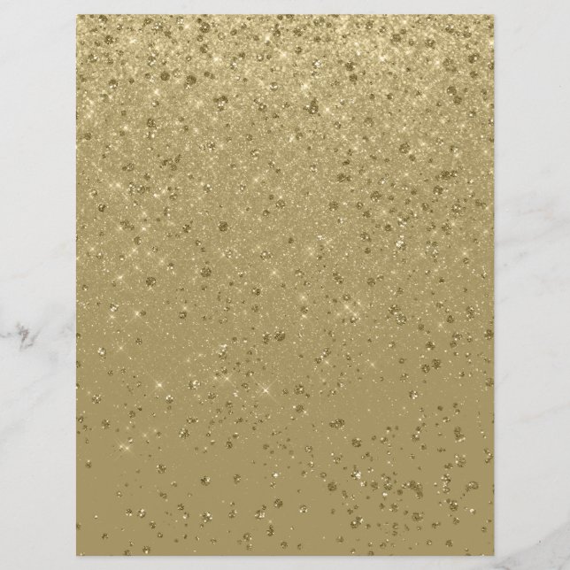 Glitzer Shimmer Paper Gold Scrapbook (Vorderseite)
