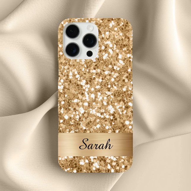 Glitzer Shimmer Strip Foil Case-Mate iPhone Hülle (Gold Square Glitter Shimmer Strip Foil Case-Mate iPhone Case)