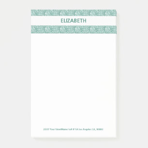 Glitzer Shiny Stripes Post-it Klebezettel