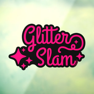 Glitzer Slam Fensteraufkleber