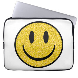 Glitzer Smile Face Laptopschutzhülle
