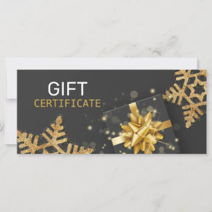 Glitzer Snowflakes Gold Geschenkboxen Black Gift C