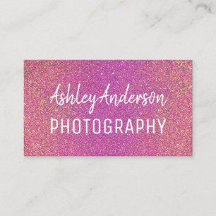 Glitzer Sparkle Feminine Business Card Visitenkarte