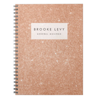 Glitzer Sparkle Personalisiert Journal Notebook Notizblock