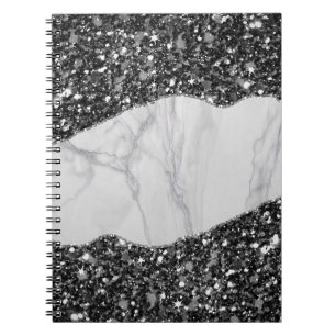 Glitzer Spiral Notebook Notizblock