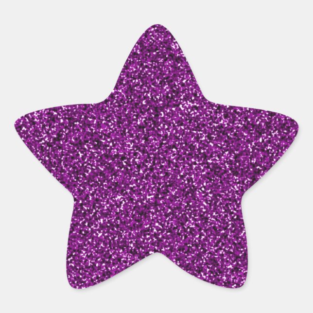 GLITZER STAR STICKER (Vorderseite)