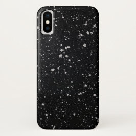 Glitzer Stars2 - Silberschwarz Case-Mate iPhone Hülle
