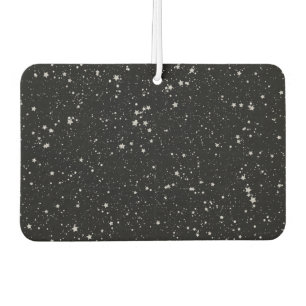 Glitzer Stars2 - Silver Black Autolufterfrischer