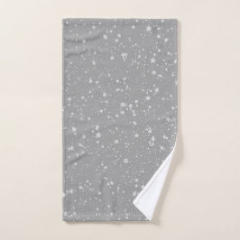 Glitzer Stars4 - Silber Handtuch