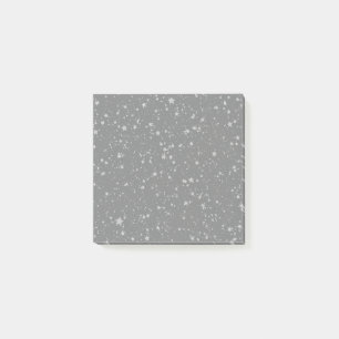Glitzer Stars4 - Silber Post-it Klebezettel