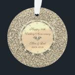 Glitzer Stars Diamonds 50. Hochzeitstag Ornament<br><div class="desc">Eleganter Glitzer Stars Diamanten 50. Hochzeitstag Schmuck.</div>