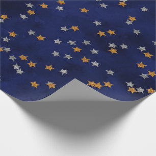 Glitzer startet auf Grundierpapier Geschenkpapier