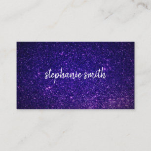 Glitzer Staub Lila Visitenkarte