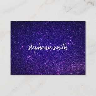 Glitzer Staub Lila Visitenkarte