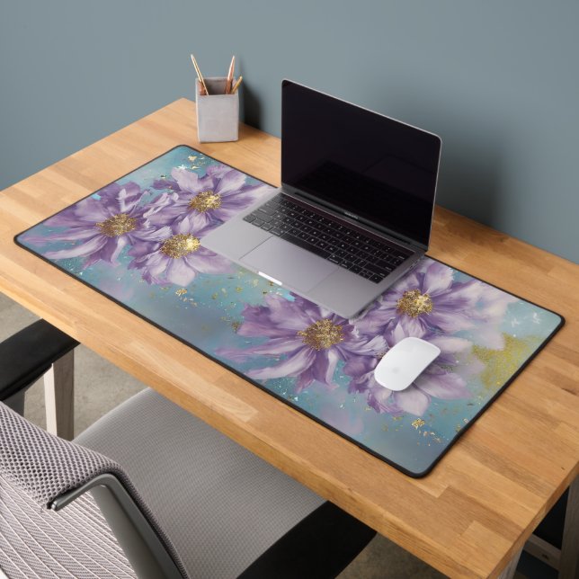 Glitzer Storm Fantasy Blume Schreibtischunterlage (Büro 2)