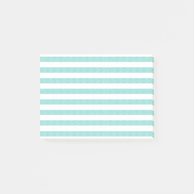 Glitzer Streifen Post-it Klebezettel (Vorderseite)