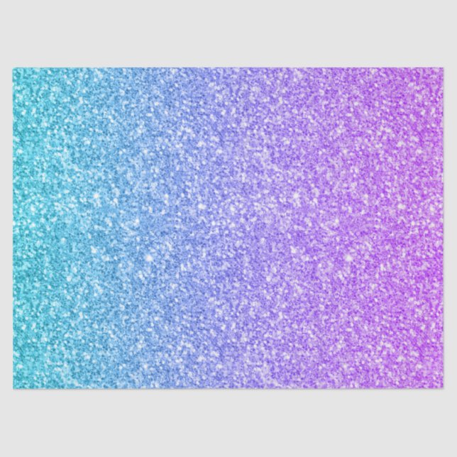 Glitzer Textur Druckfarben und Blau Seidenpapier (Vorderseite)