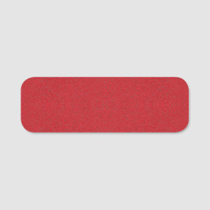 Glitzer Tomato Red Name Tag Label - Anpassbar Namensschild