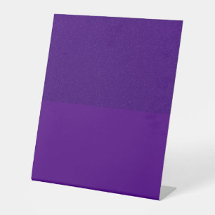 Glitzer Top & Matte Bottom Lila Pedestelle-Zeichen Sockelschild