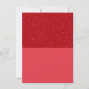 Glitzer-Top Tomato Red Danke-You-Card - Anpassen Dankeskarte