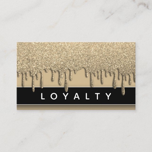 Glitzer Tropfen Nägel Wellness-Center Beruflich Tr Terminkarte (Vorderseite)