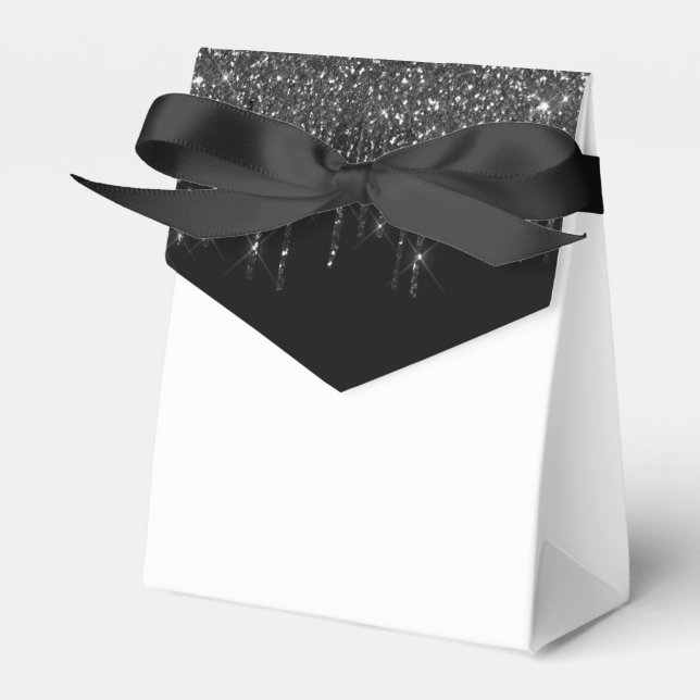 Glitzer Tropfen Party Leckerei Geschenkschachtel (Vorderseite)