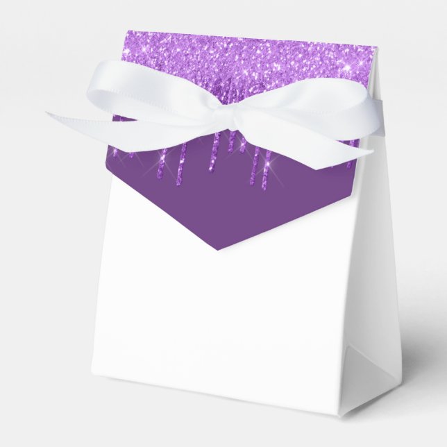 Glitzer Tropfen Party Leckerei Geschenkschachtel (Vorderseite)