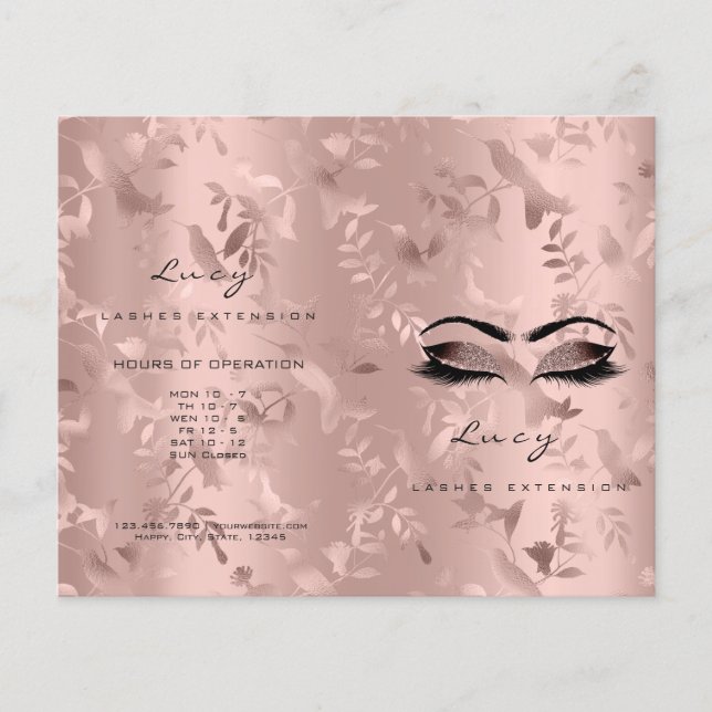 Glitzer Tropfen Schönheitspreise Gebrauchsinformat Flyer (Vorne)